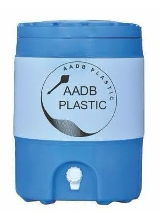 AADB Plastic Plastic Insulated Water Jug 20 litres Water Container Cool Chilled Water Camper Jar Insulated Thermos Flask Dispenser for Home Office and Outdoor Use Blue