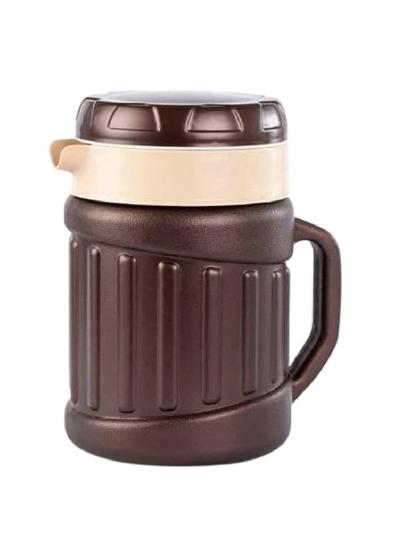 Simplyhut Insulated Tea Tharmos Unbreakable Stainless Steel Inner Plastic Outer Flasks Jug for Hot Cold BeveragesColor May Vary 1200ML