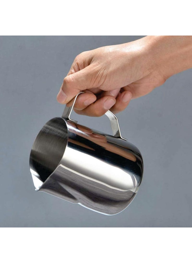 KROKIO Pouring Jug for Candle Making Wax Pouring Pitcher Frothing Mug for Coffee and Milk Stainless Steel Water Kettle 600 ML