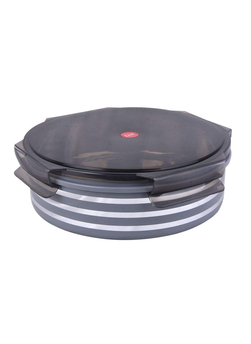 Liza Alfy Stainless Steel Airtight Storage Container, 1.25 Litres, Grey