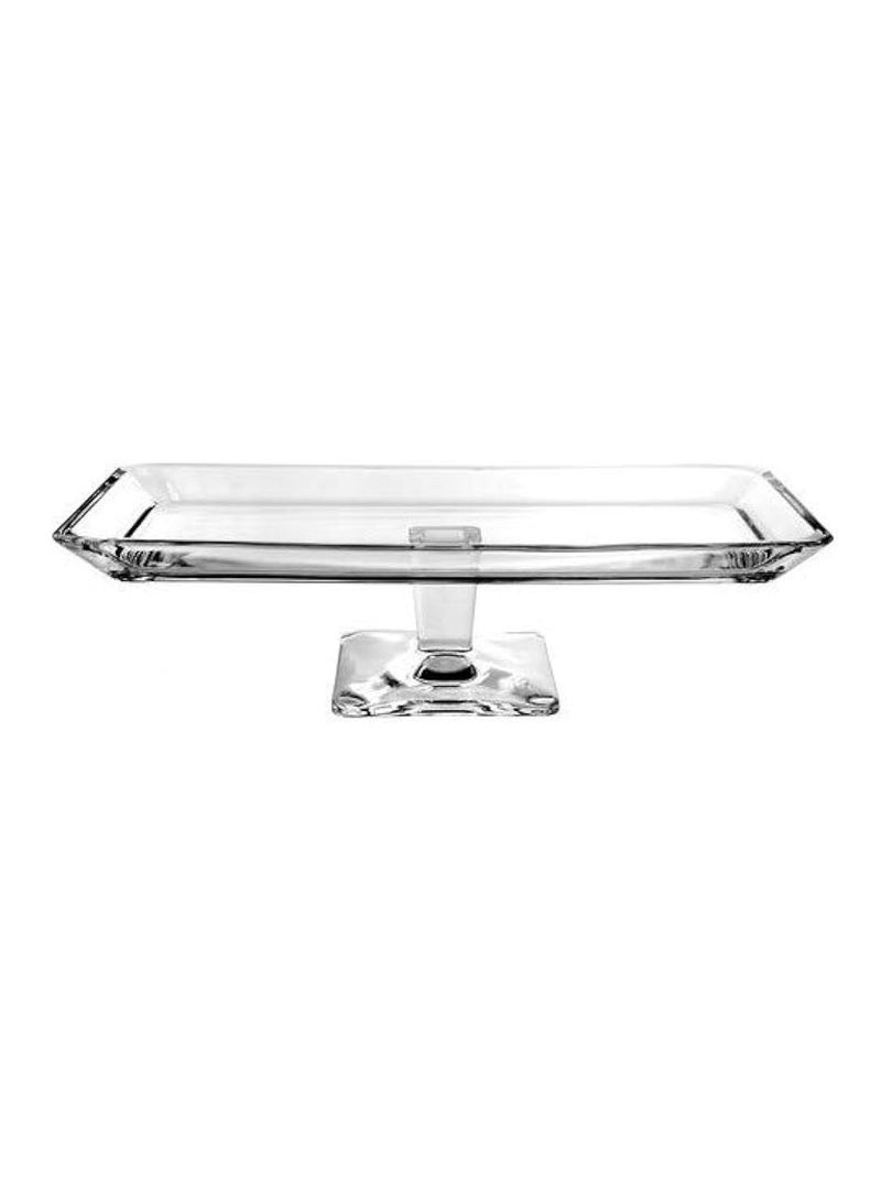 GRACE Crystalline Glass Service Plate – 80.5x298x140mm | Elegant Multi-Purpose Glass Tray (Gift Boxed)