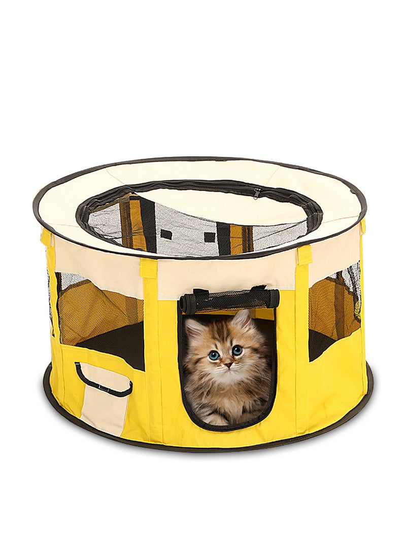 Folding Dog Cage Pet Tent Outdoor Dog Bed Enclosure Cat Cage Puppy Cage