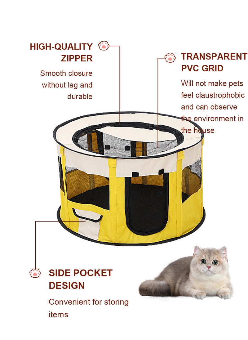 Folding Dog Cage Pet Tent Outdoor Dog Bed Enclosure Cat Cage Puppy Cage