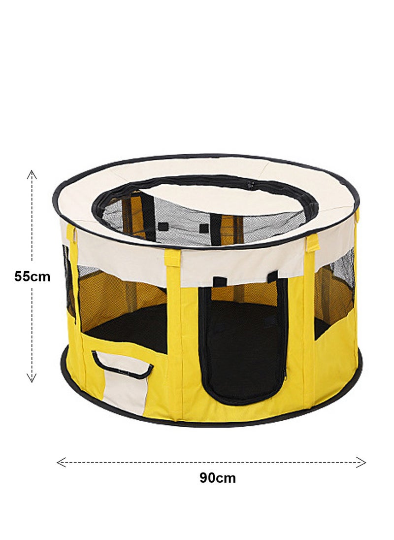 Folding Dog Cage Pet Tent Outdoor Dog Bed Enclosure Cat Cage Puppy Cage