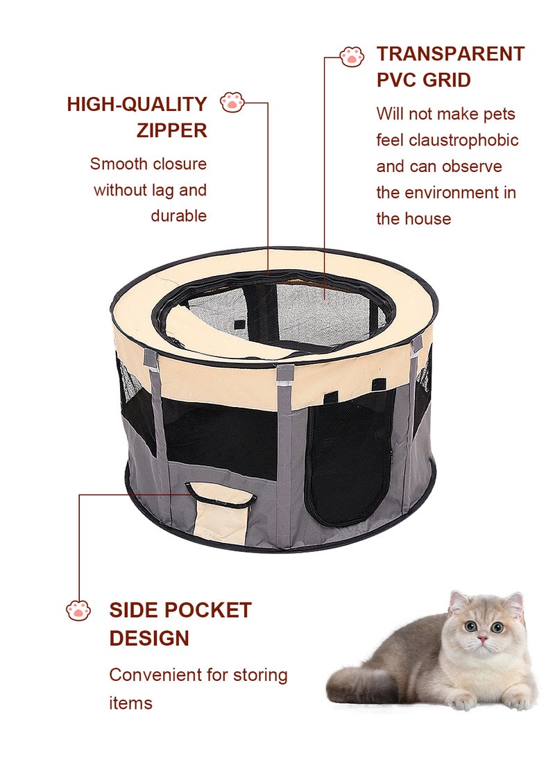 Folding Dog Cage Pet Tent Outdoor Dog Bed Enclosure Cat Cage Puppy Cage