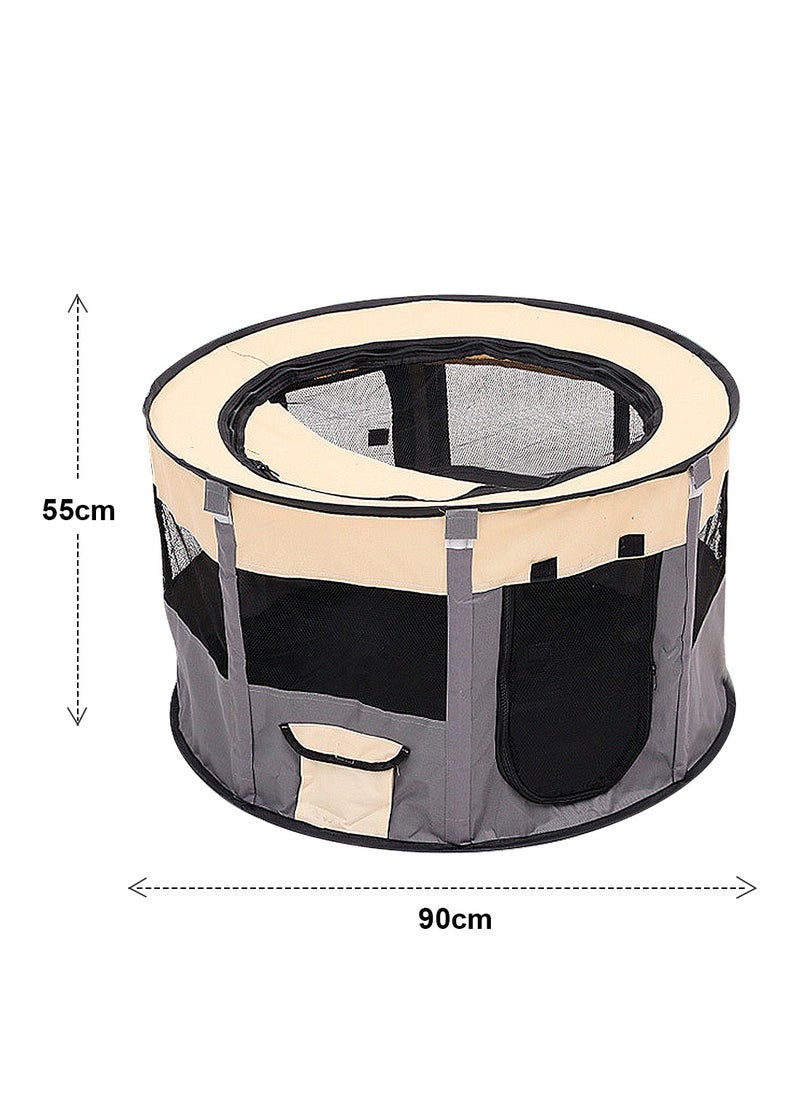 Folding Dog Cage Pet Tent Outdoor Dog Bed Enclosure Cat Cage Puppy Cage