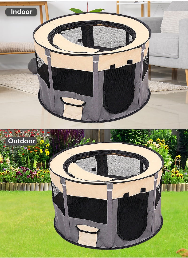 Folding Dog Cage Pet Tent Outdoor Dog Bed Enclosure Cat Cage Puppy Cage