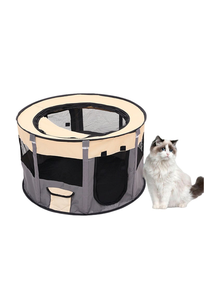 Folding Dog Cage Pet Tent Outdoor Dog Bed Enclosure Cat Cage Puppy Cage