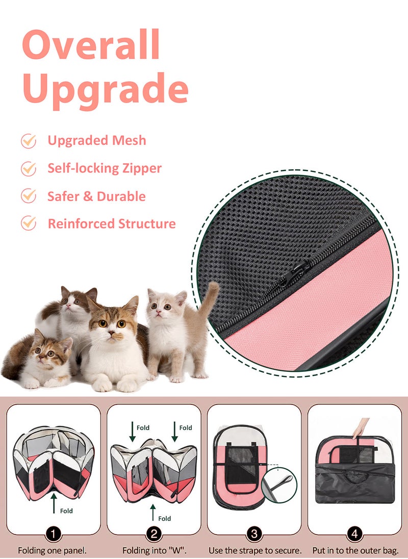 Folding Pet Tent Dog Cage Cat Playpen Dogs Kennel Cat Tent Puppy Sleep Fence