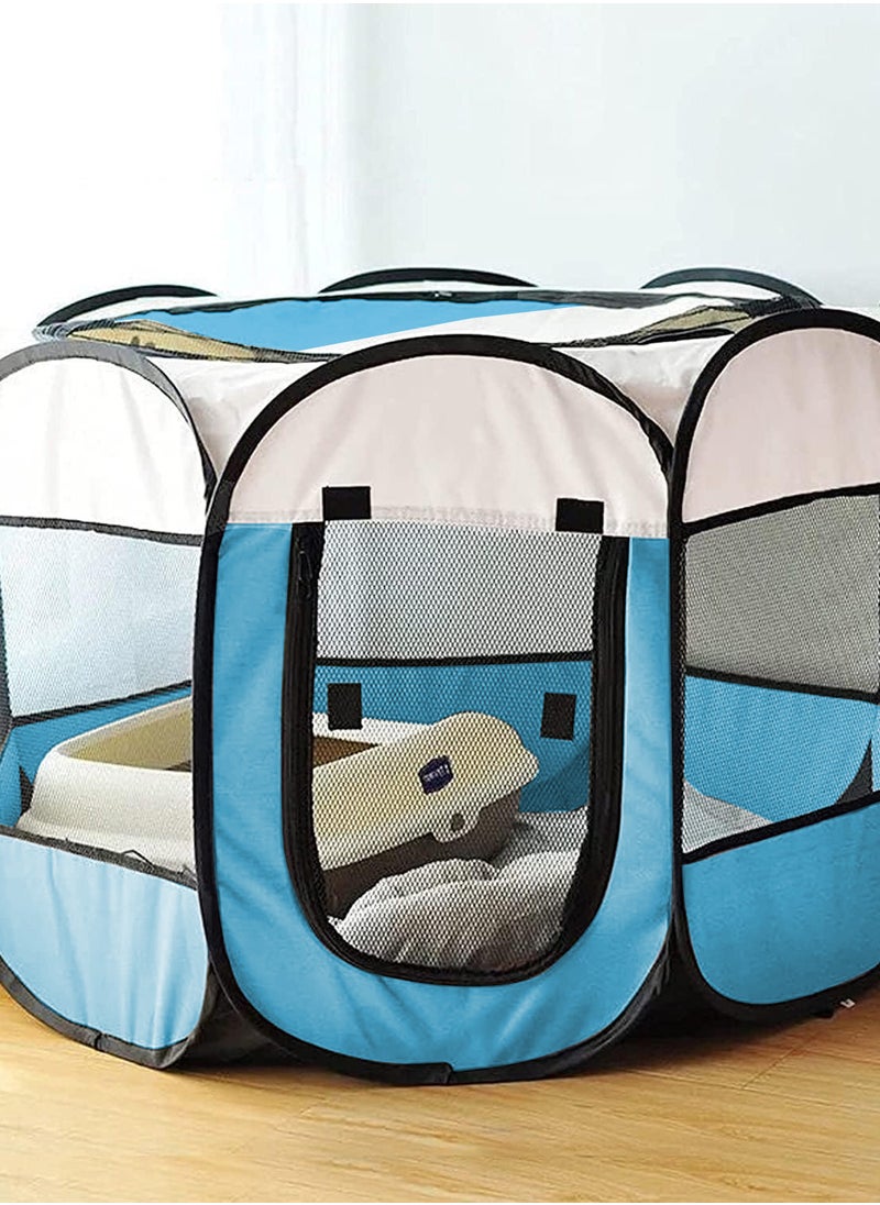 Folding Pet Tent Dog Cage Cat Playpen Dogs Kennel Cat Tent Puppy Sleep Fence