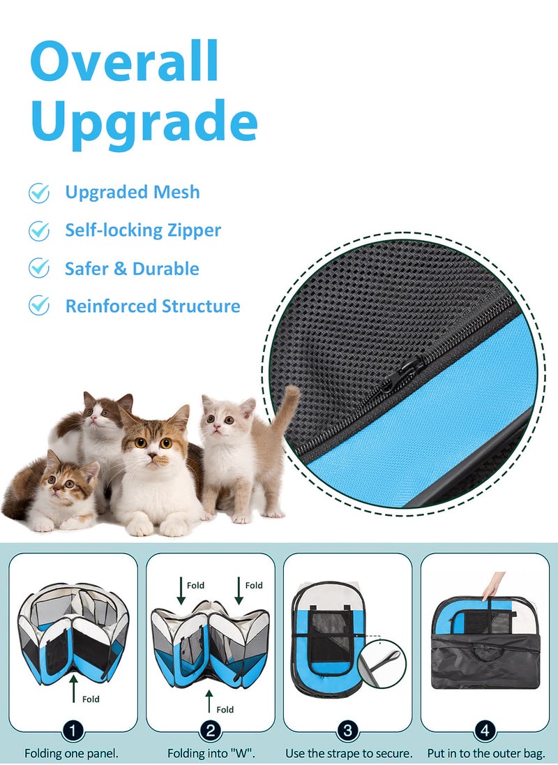 Folding Pet Tent Dog Cage Cat Playpen Dogs Kennel Cat Tent Puppy Sleep Fence