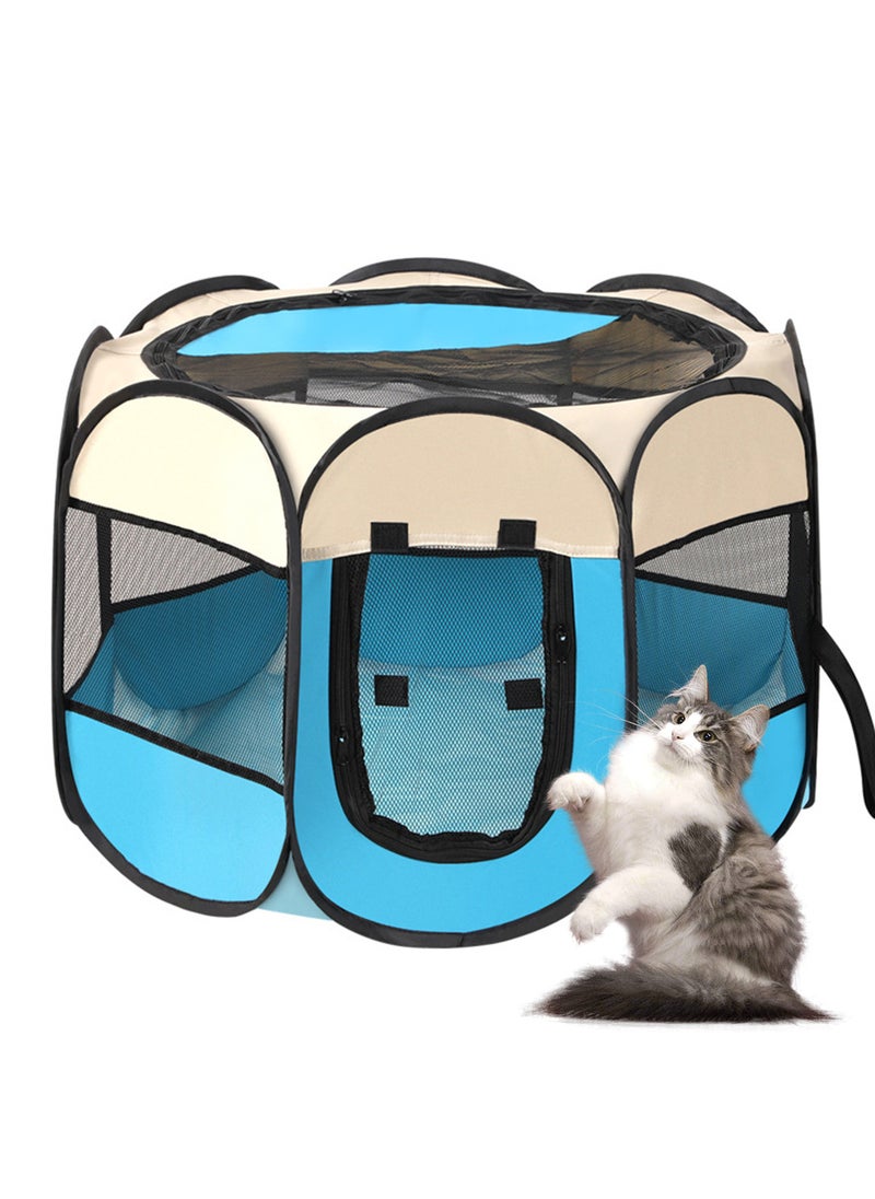 Folding Pet Tent Dog Cage Cat Playpen Dogs Kennel Cat Tent Puppy Sleep Fence