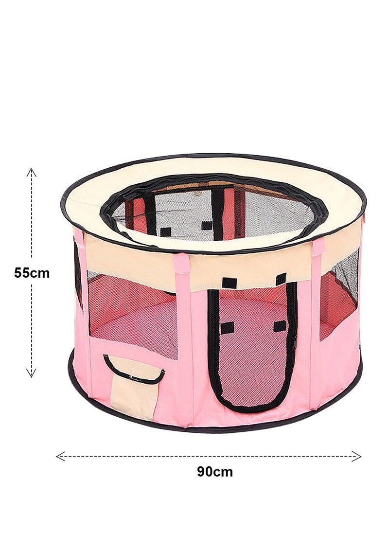 Folding Dog Cage Pet Tent Outdoor Dog Bed Enclosure Cat Cage Puppy Cage