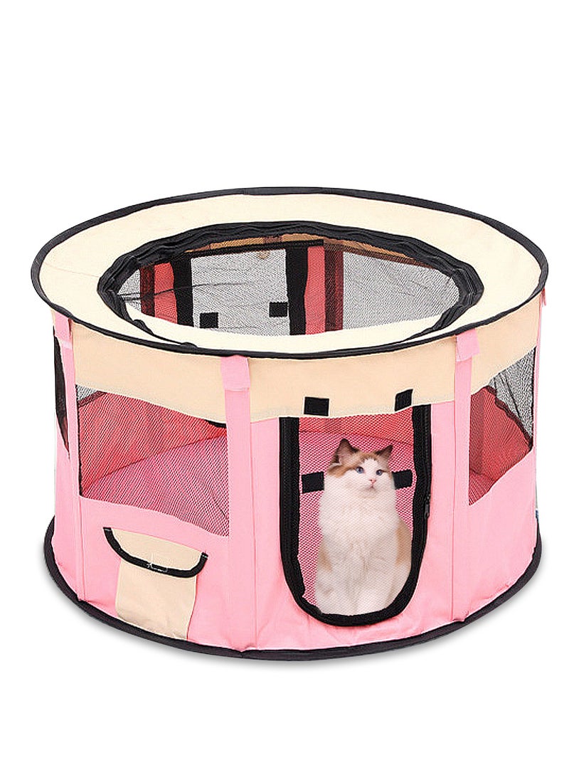 Folding Dog Cage Pet Tent Outdoor Dog Bed Enclosure Cat Cage Puppy Cage