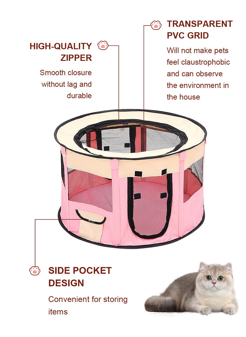 Folding Dog Cage Pet Tent Outdoor Dog Bed Enclosure Cat Cage Puppy Cage