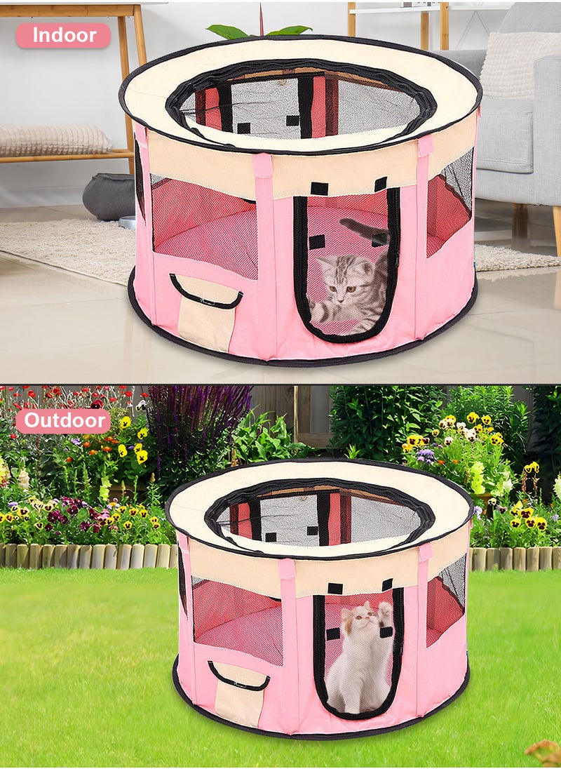 Folding Dog Cage Pet Tent Outdoor Dog Bed Enclosure Cat Cage Puppy Cage