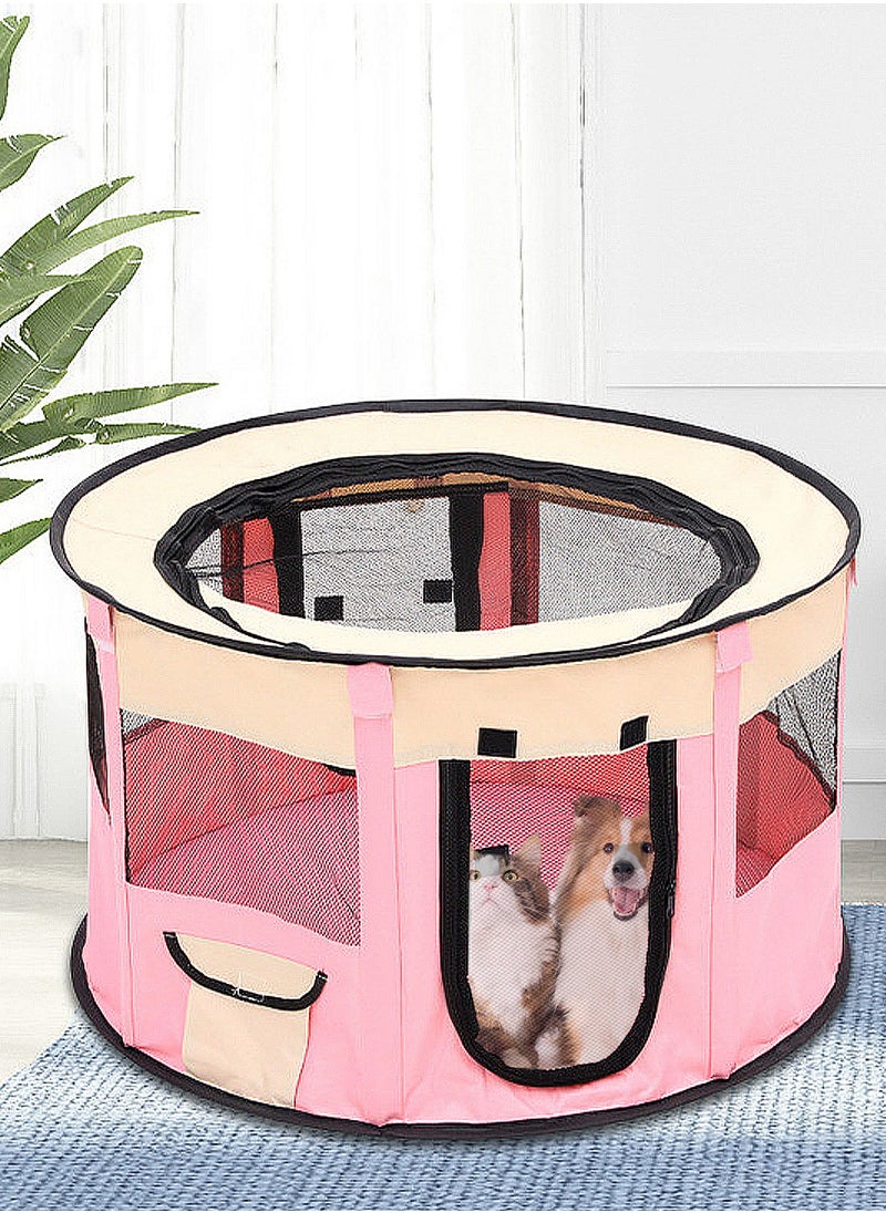 Folding Dog Cage Pet Tent Outdoor Dog Bed Enclosure Cat Cage Puppy Cage