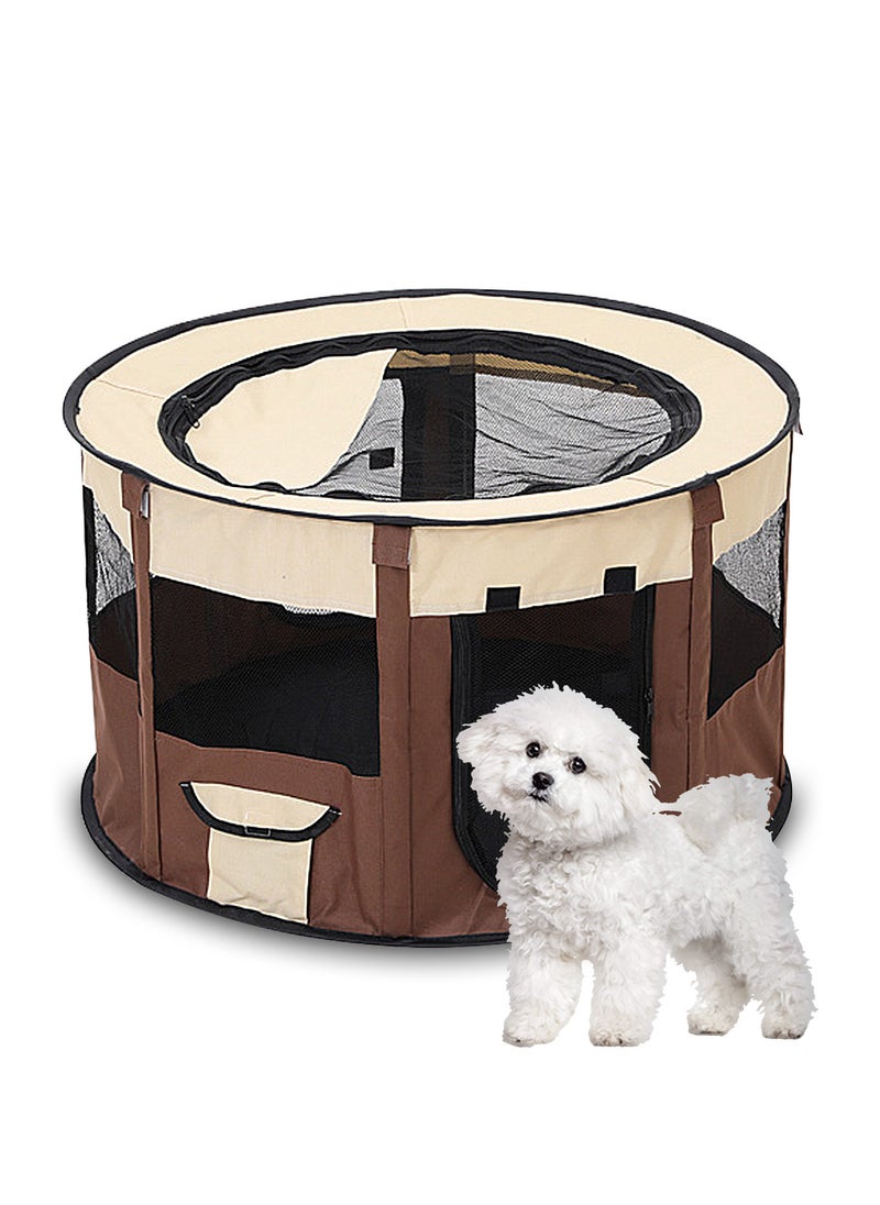 Folding Dog Cage Pet Tent Outdoor Dog Bed Enclosure Cat Cage Puppy Cage