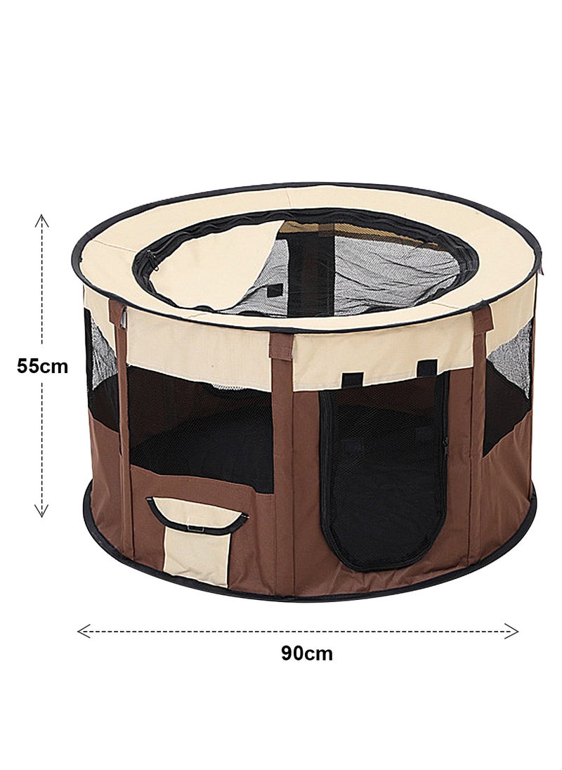 Folding Dog Cage Pet Tent Outdoor Dog Bed Enclosure Cat Cage Puppy Cage
