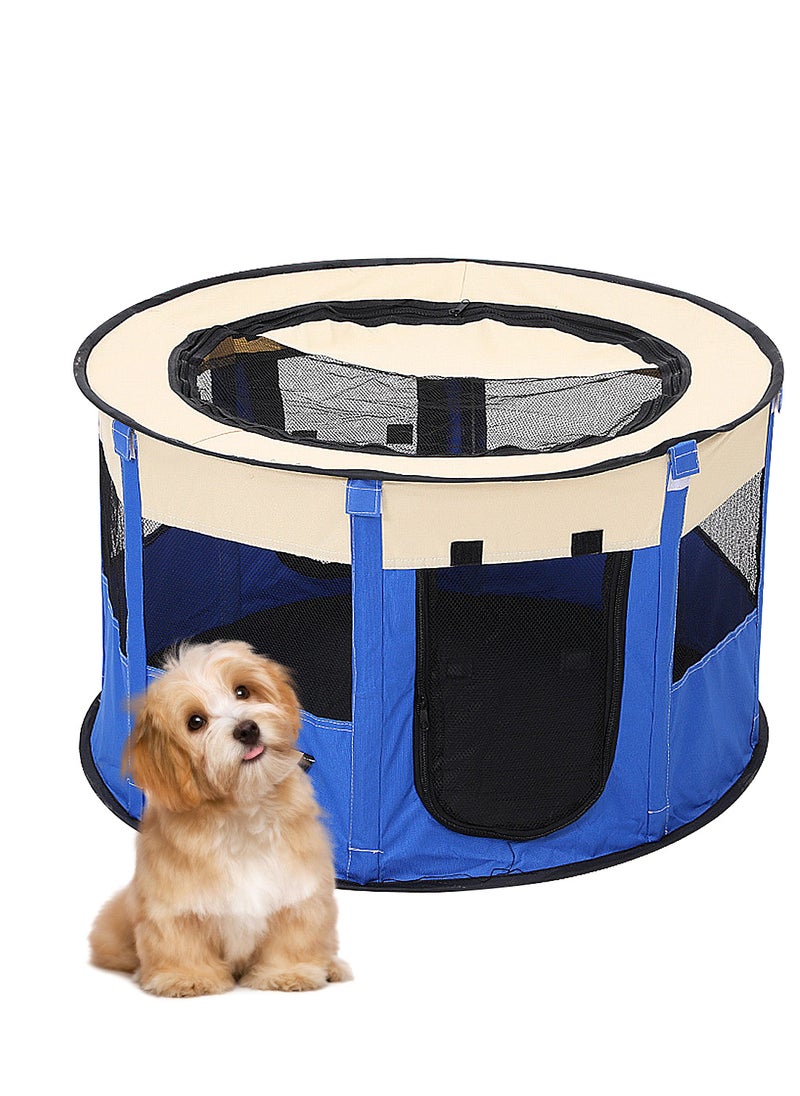 Folding Dog Cage Pet Tent Outdoor Dog Bed Enclosure Cat Cage Puppy Cage