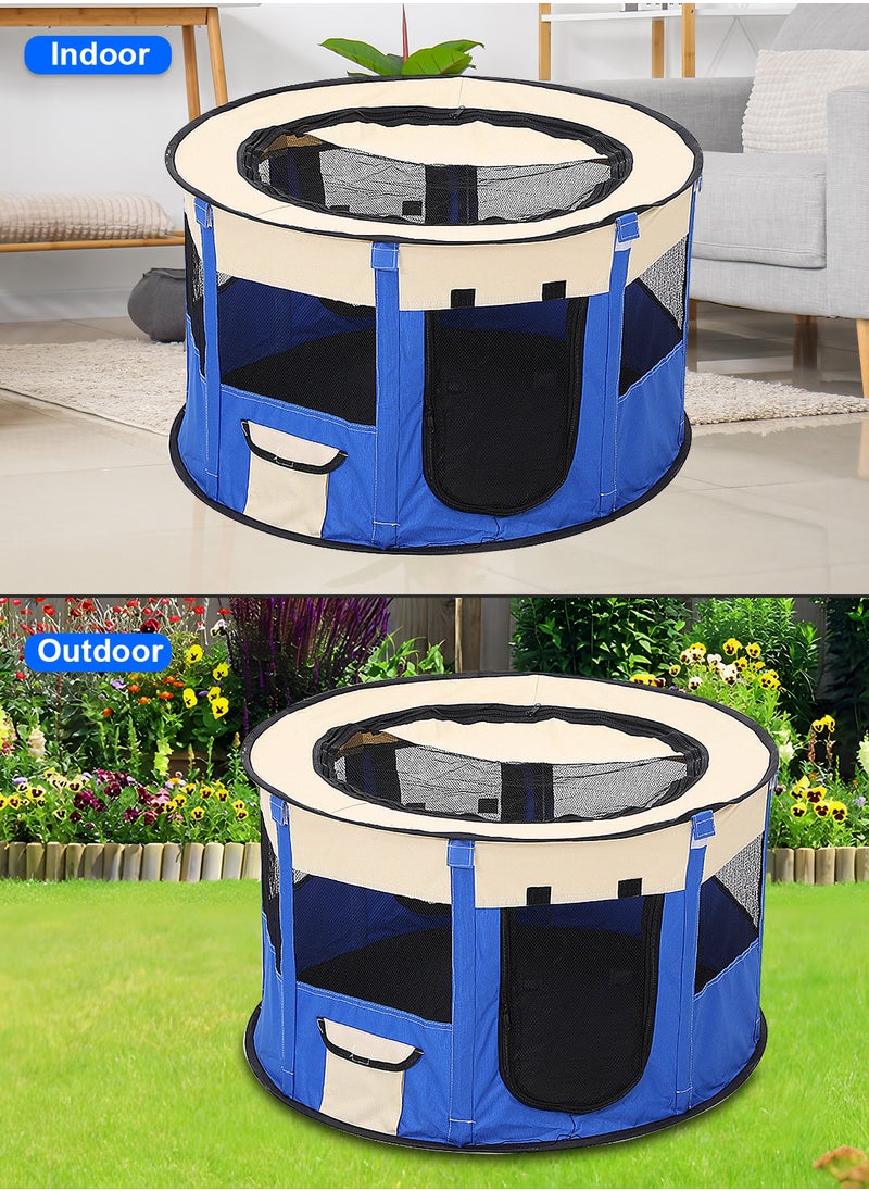Folding Dog Cage Pet Tent Outdoor Dog Bed Enclosure Cat Cage Puppy Cage