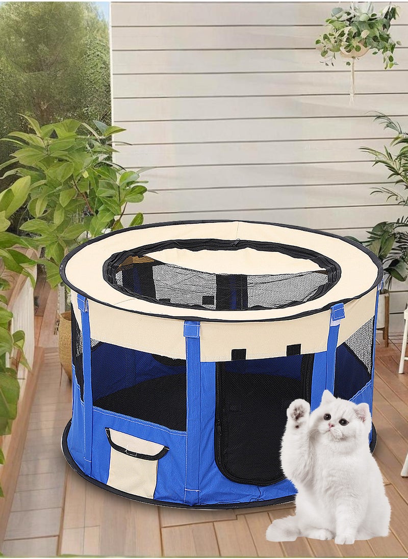 Folding Dog Cage Pet Tent Outdoor Dog Bed Enclosure Cat Cage Puppy Cage