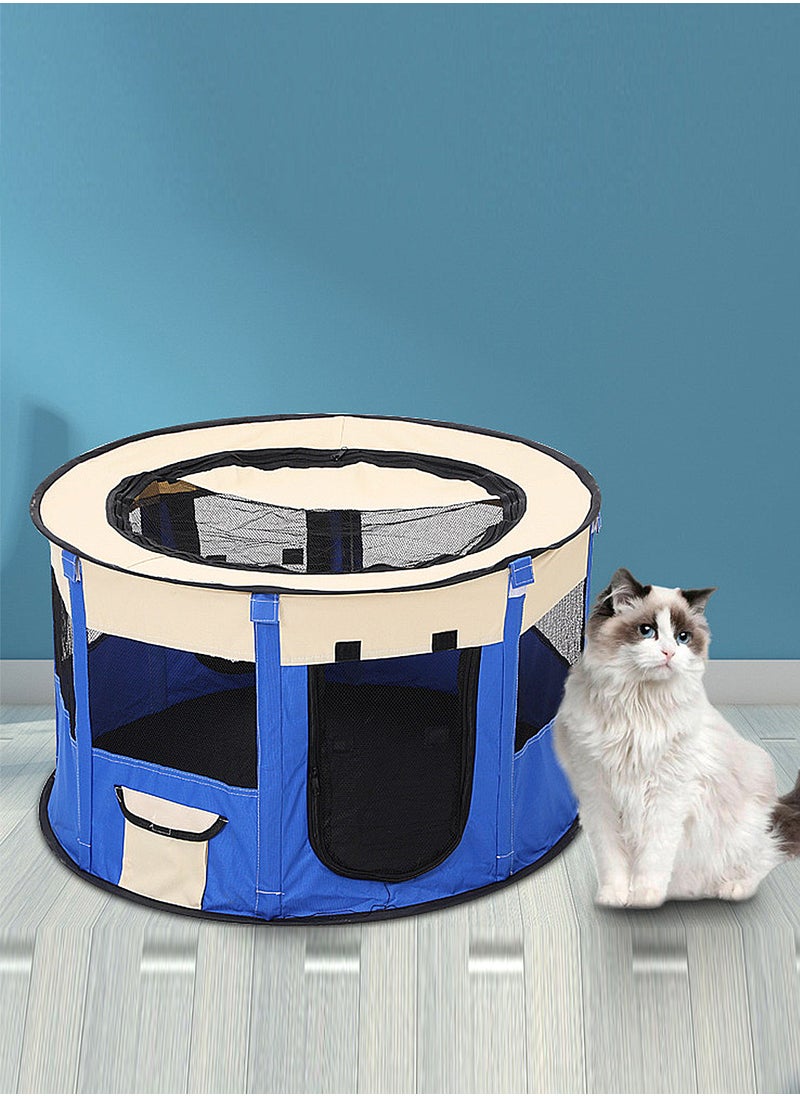 Folding Dog Cage Pet Tent Outdoor Dog Bed Enclosure Cat Cage Puppy Cage