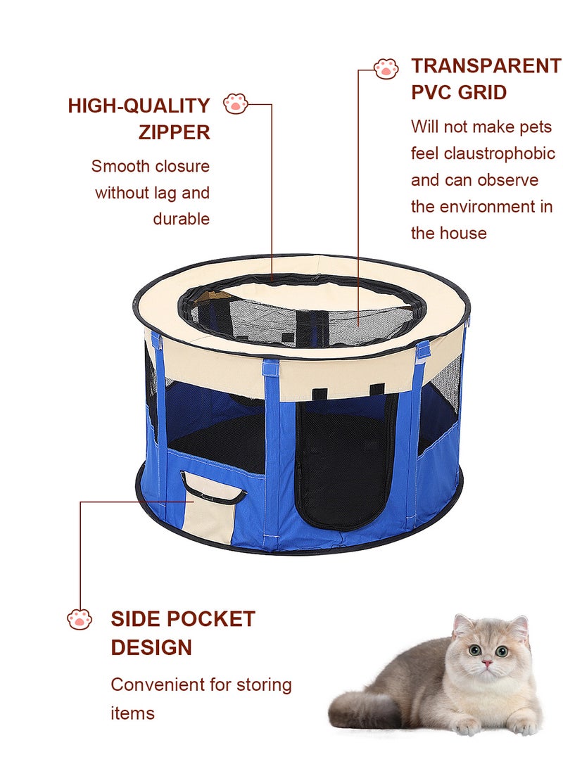 Folding Dog Cage Pet Tent Outdoor Dog Bed Enclosure Cat Cage Puppy Cage