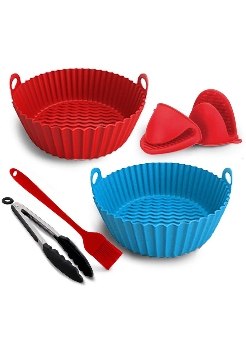 ECJ HOME Silicone Air fryer Liners Pcs Air Fryer Silicone Liners Large Silicone Liners for Fries