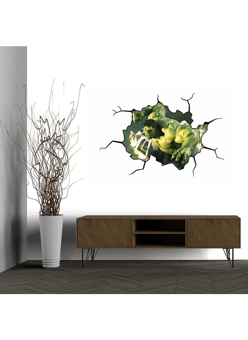 British Terminal Super Movie Star Avengers Superhero The Hulk Self Adhesive Decorative Wall Sticker 60cm X 45cm btcut53452