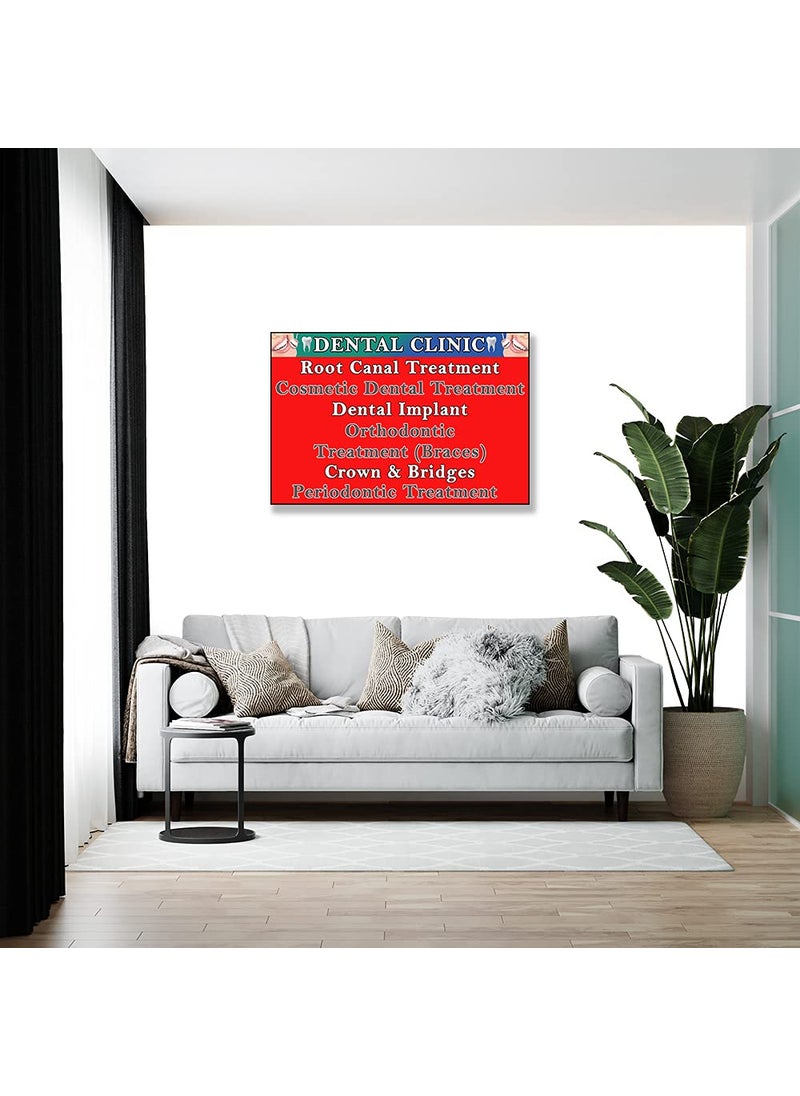 wallpics Dental Clinic Waterproof Vinyl Sticker Poster 24 inch X 18 inch can21932