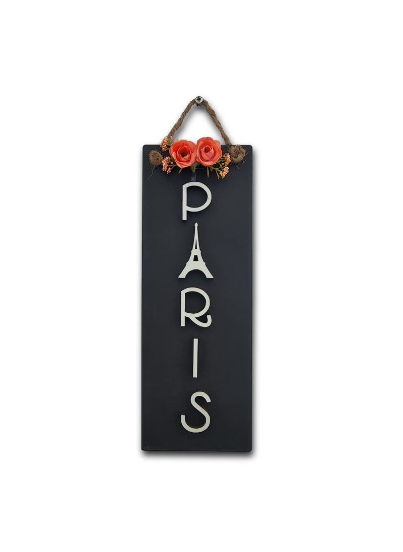 Chalk My Theme 3D Wooden Paris Wall Decor Art Home Decoration Perfect for Living RoomHotelRestaurantBedroomDrawing Room