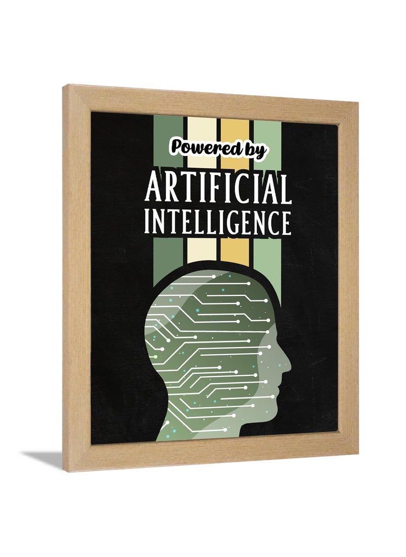Chaka Chaundh Artificial Intelligence Quotes Frame Wall Art Robotic Quotes Wall Decor Art AI Machine Learning wall Poster 14 X 11 inches