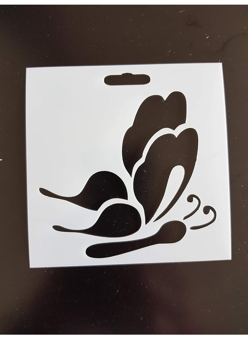 Butterfly Stencil 35 x 3 inch Stencils for Walls Original Stylized Ethnic Insect Bug Butterflies Tattoo Stencil