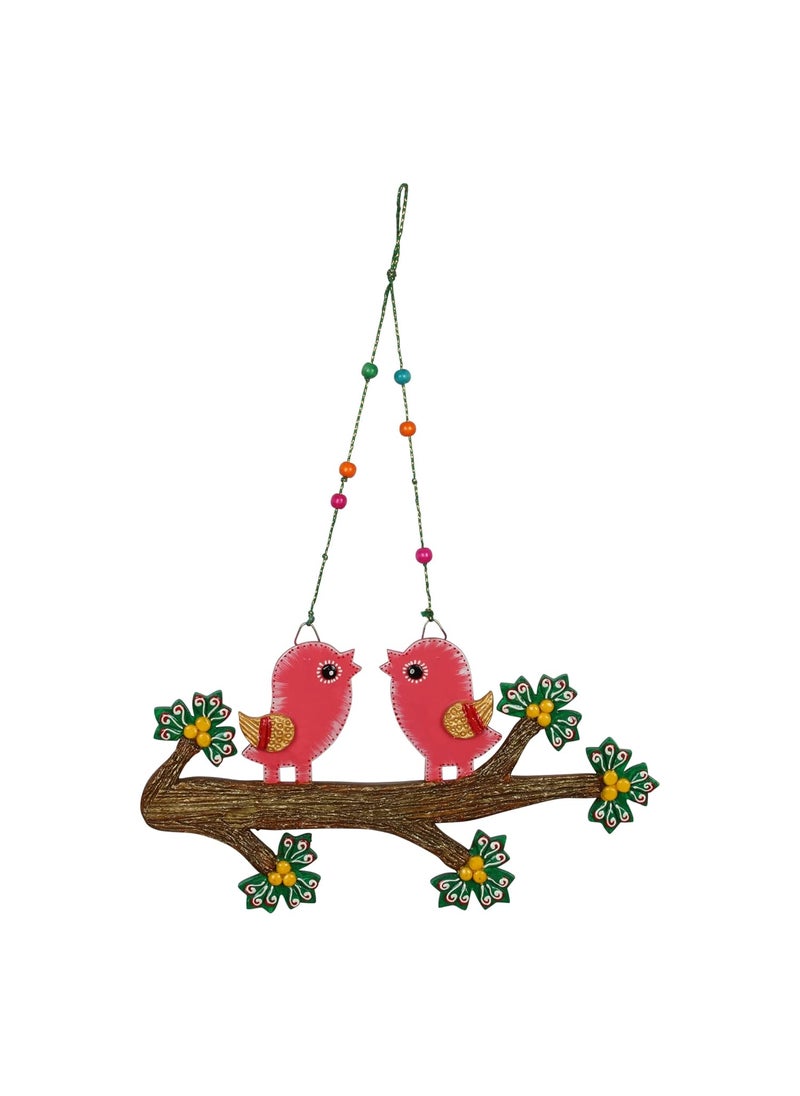 POMODORO Hand Painted Home Dcor Bird Wooden Door and Wall Hangings for Home Living Room Bedroom Office Balcony Kids Room