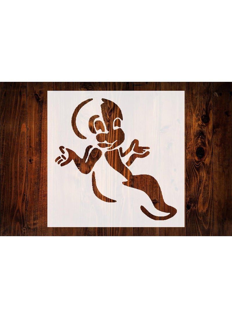 Casper The Friendly Ghost Custom Cut Stencil 55x55 Inch for DIY Art Scrapbooking Wall Painting More