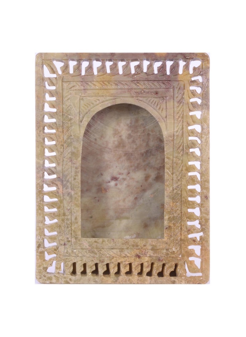Avinash Handicrafts Soap Stone Carved Photo Frame 11cm X4cm X15cm