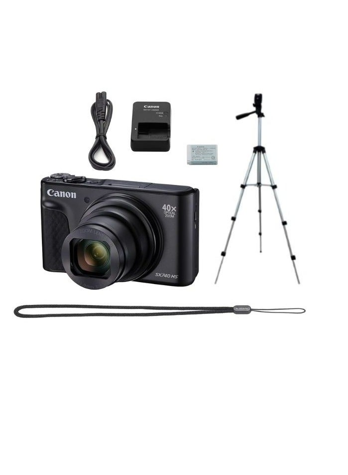SX740 HS PowerShot - Black with Tripod & Accesories