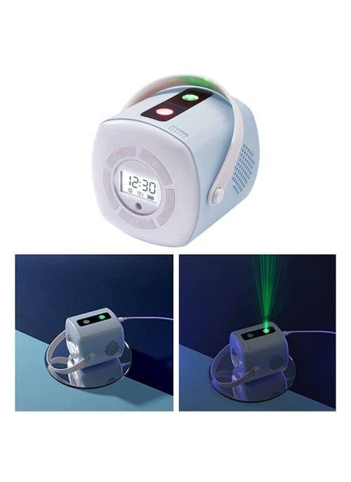 Glaceon Kids Alarm Clock Digital Alarm LED Clock Night Light Projector Lamp USB Atmosphere Alarm Clock Sleeping Music Children Room Decorated Lights Gift 24 Groups Pattern With Remote Control