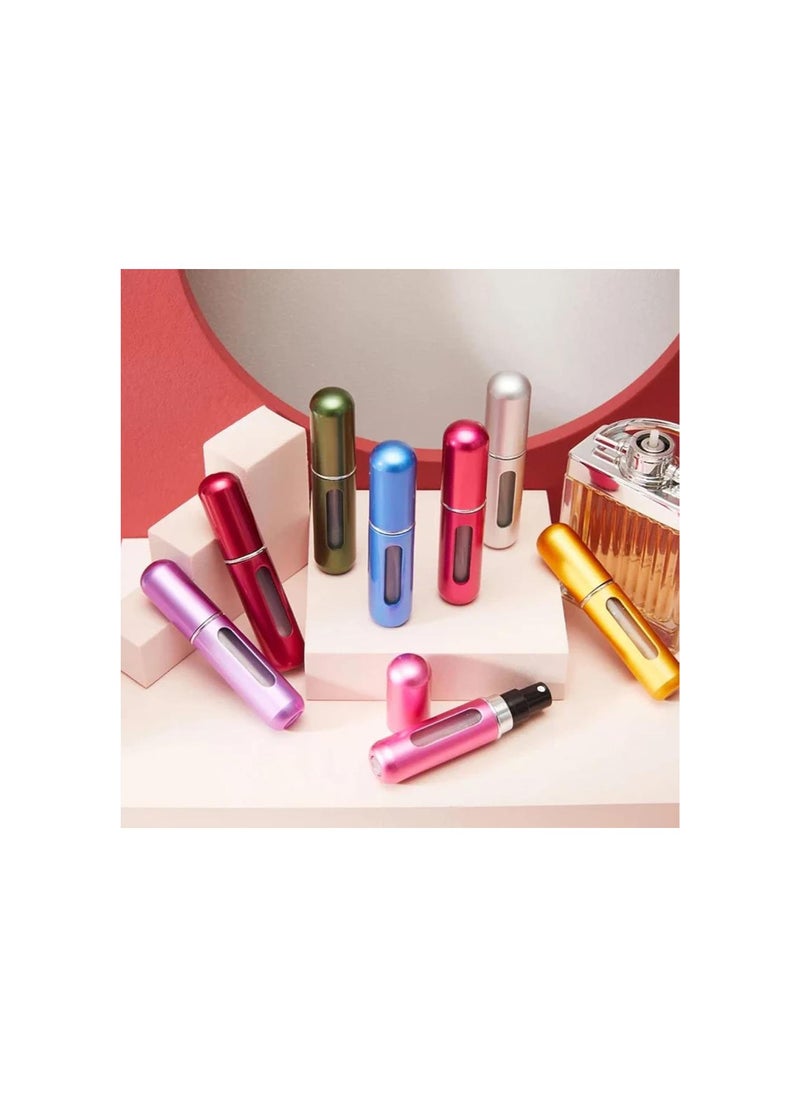 8PCS Goodwillbrave Portable Perfume Atomizer, Refillable Travel Perfume Atomizer, Portable Mini Refillable Perfume Bottle, Perfume Travel Refillable, Travel Perfume Bottle Refillable