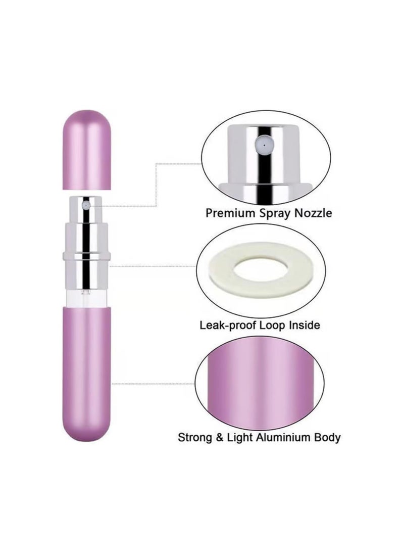8PCS Goodwillbrave Portable Perfume Atomizer, Refillable Travel Perfume Atomizer, Portable Mini Refillable Perfume Bottle, Perfume Travel Refillable, Travel Perfume Bottle Refillable