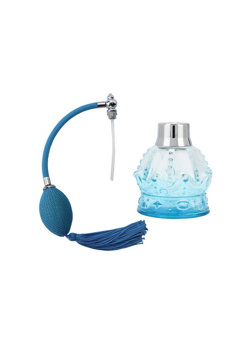 80ml Glass Refillable Perfume Bottle, Empty Perfume Atomizer Dispenser Bottle Vintage Perfume Bottle with Tassel for Home Travel