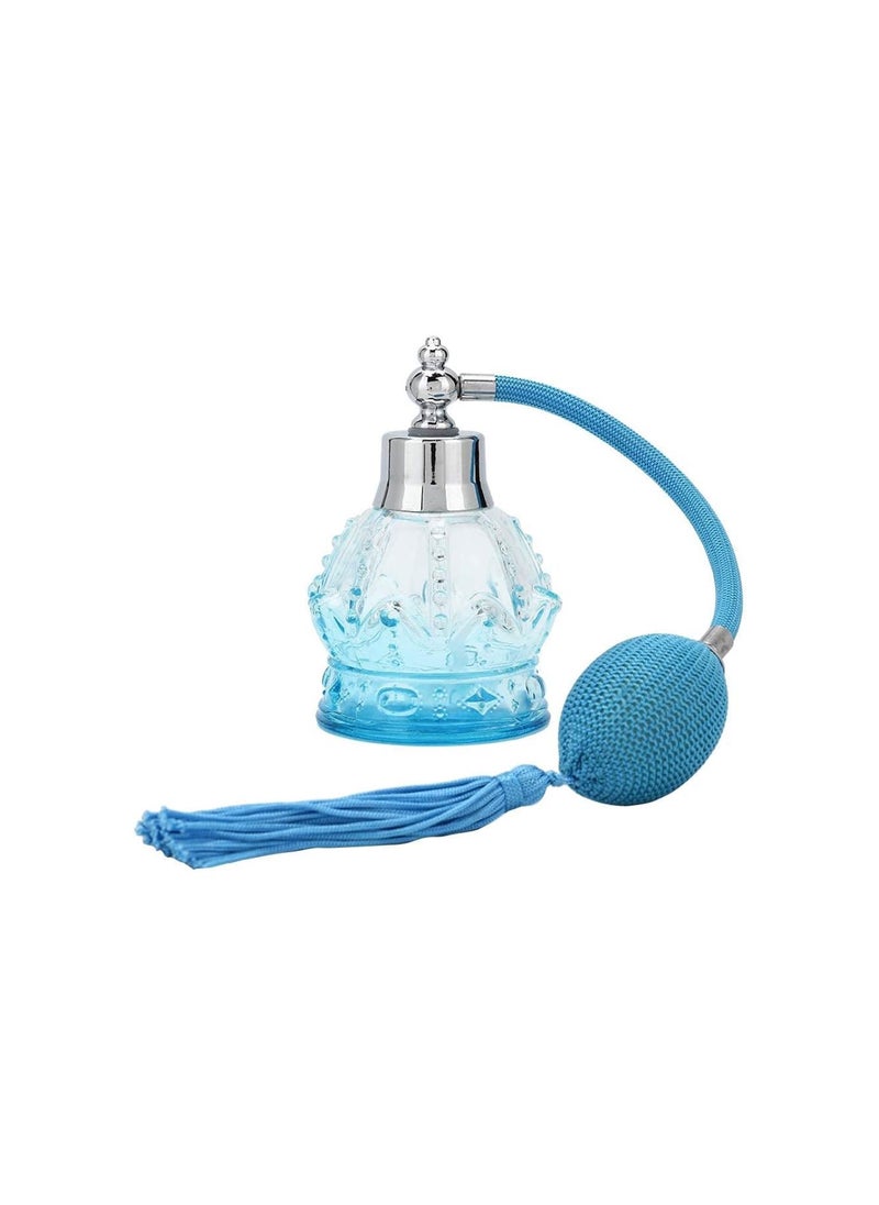 80ml Glass Refillable Perfume Bottle, Empty Perfume Atomizer Dispenser Bottle Vintage Perfume Bottle with Tassel for Home Travel