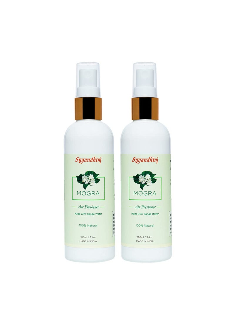 Sugandhim Jasmine Mogra Air Freshener Liquid Spray 100Ml Pack Of 2