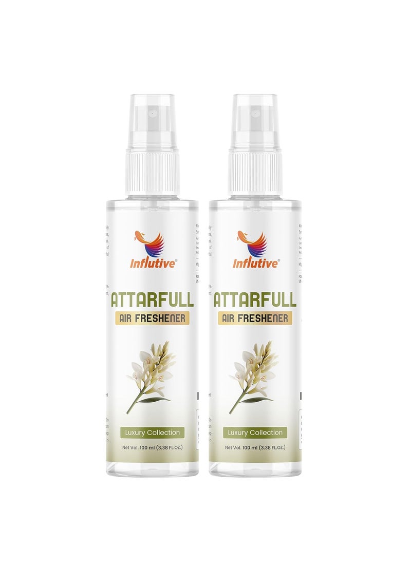 Influtive Room Spray Air Freshener Long Lasting Fragrance for Home Office Car Hotel Restaurant LongLasting Odour Eliminator Combo Pack of 2
