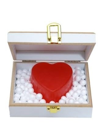 Ekaiva Organics Love Lush Romantic Divine Lotus Scented Heart in Deluxe Wooden Box