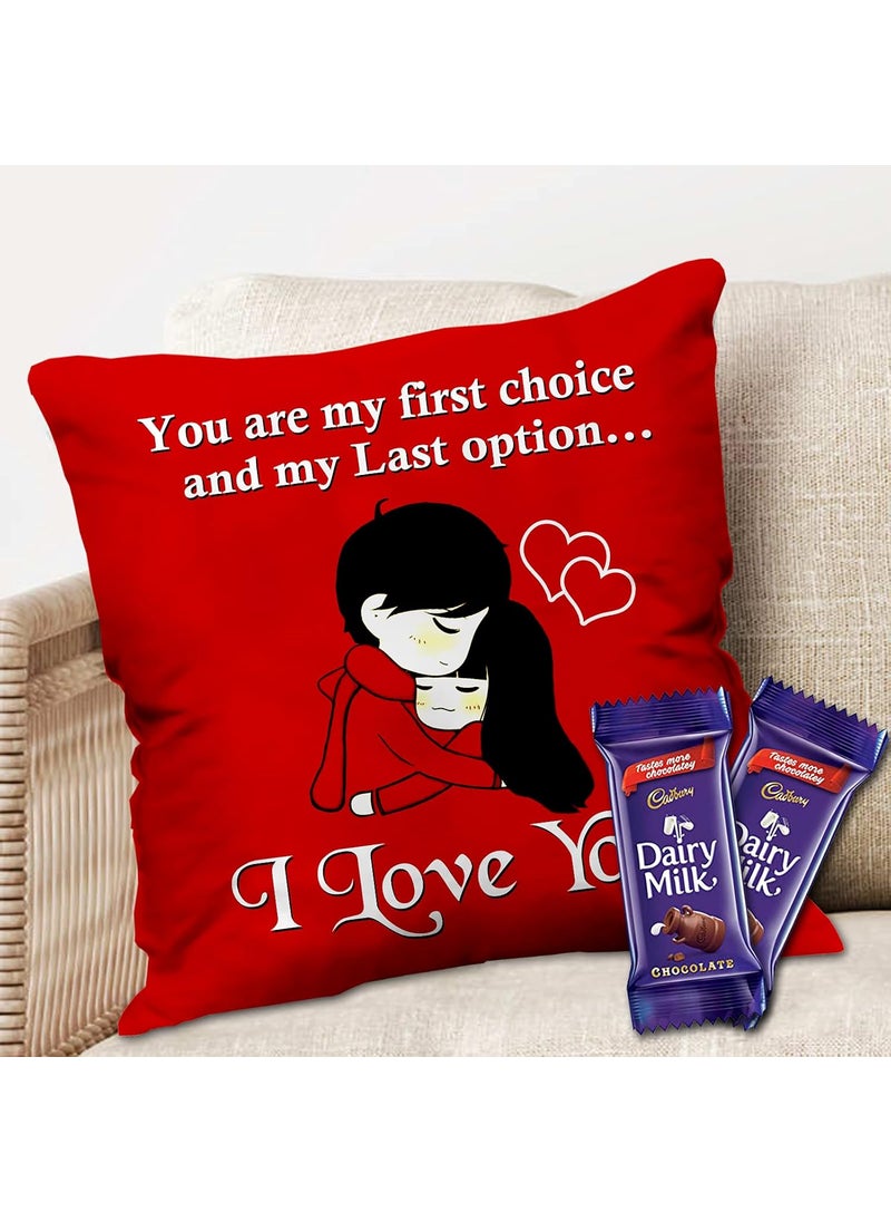Midiron Romantic Gift for Wife Husband Girlfriend Boyfriend Someone Special On Birthday Anniversary Valentine and Special Occasion Dairy Milk Gift Pack IZ21DairyMilk2CU16STLove77