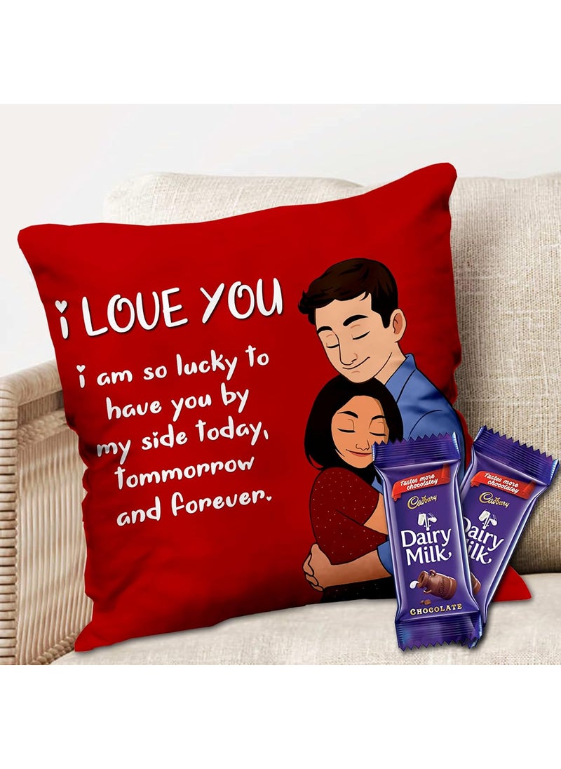 Midiron Romantic Gift for Wife Husband Girlfriend Boyfriend Someone Special On Birthday Anniversary Valentine and Special Occasion Dairy Milk Gift Pack IZ21DairyMilk2CU16STLove83