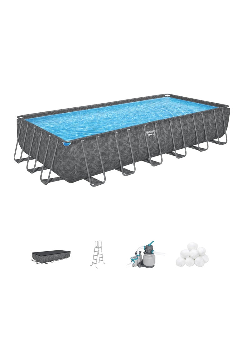 Bestway APX365 Rectangular Pool 7.32mx3.66mx1.32m