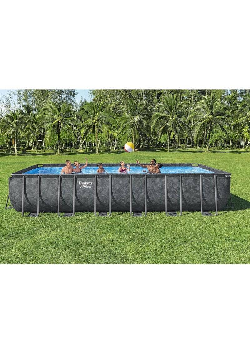 Bestway APX365 Rectangular Pool 7.32mx3.66mx1.32m